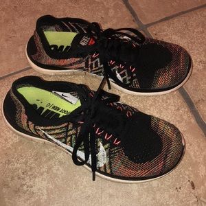 women’s multicolored nike free runs